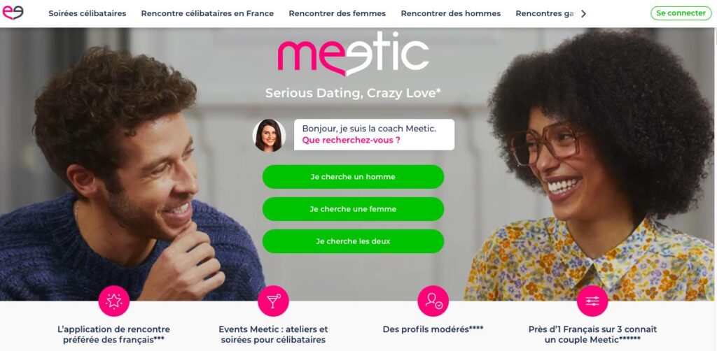 Capture d’écran de Meetic