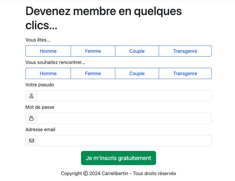 Capture d’écran de Carré Libertin