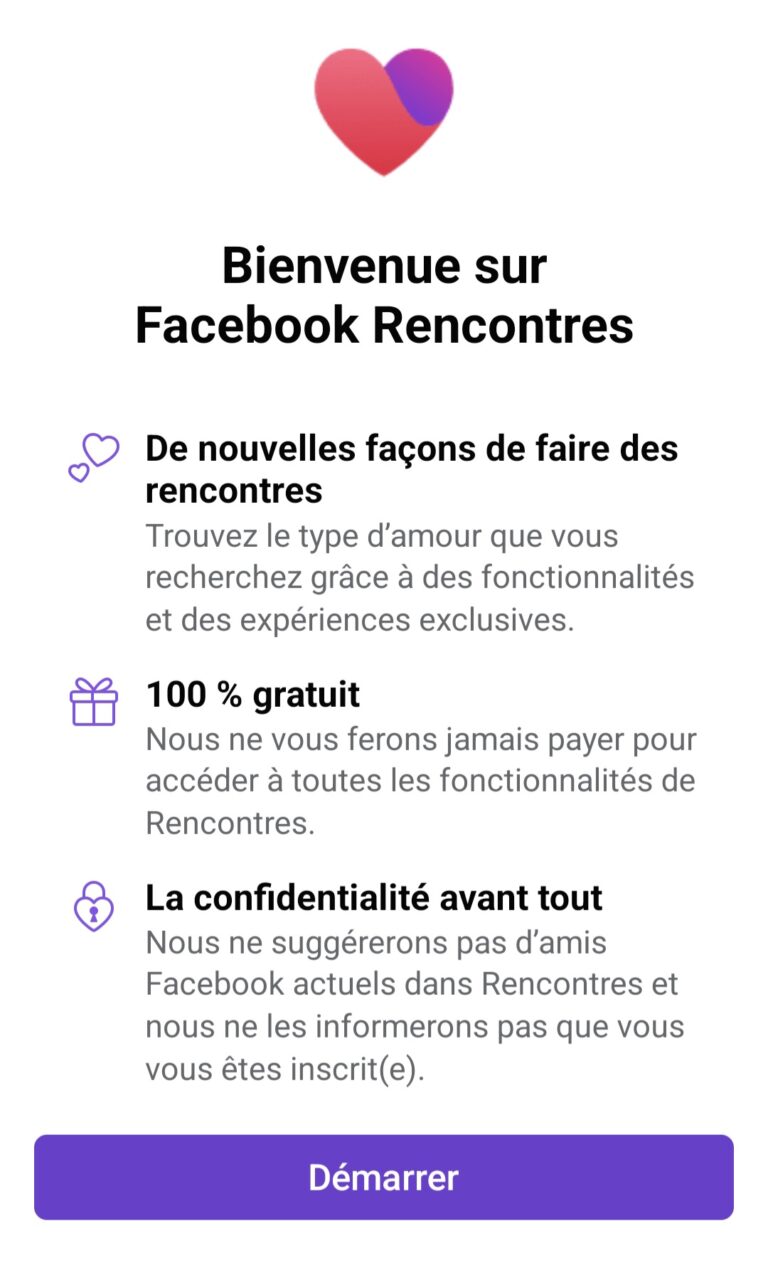 presentation facebook rencontre