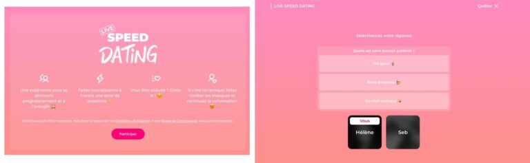 Le Live Speed Dating de Meetic vous permet de faire des rencontres autrement en échangeant avec des membres à l’aveugle