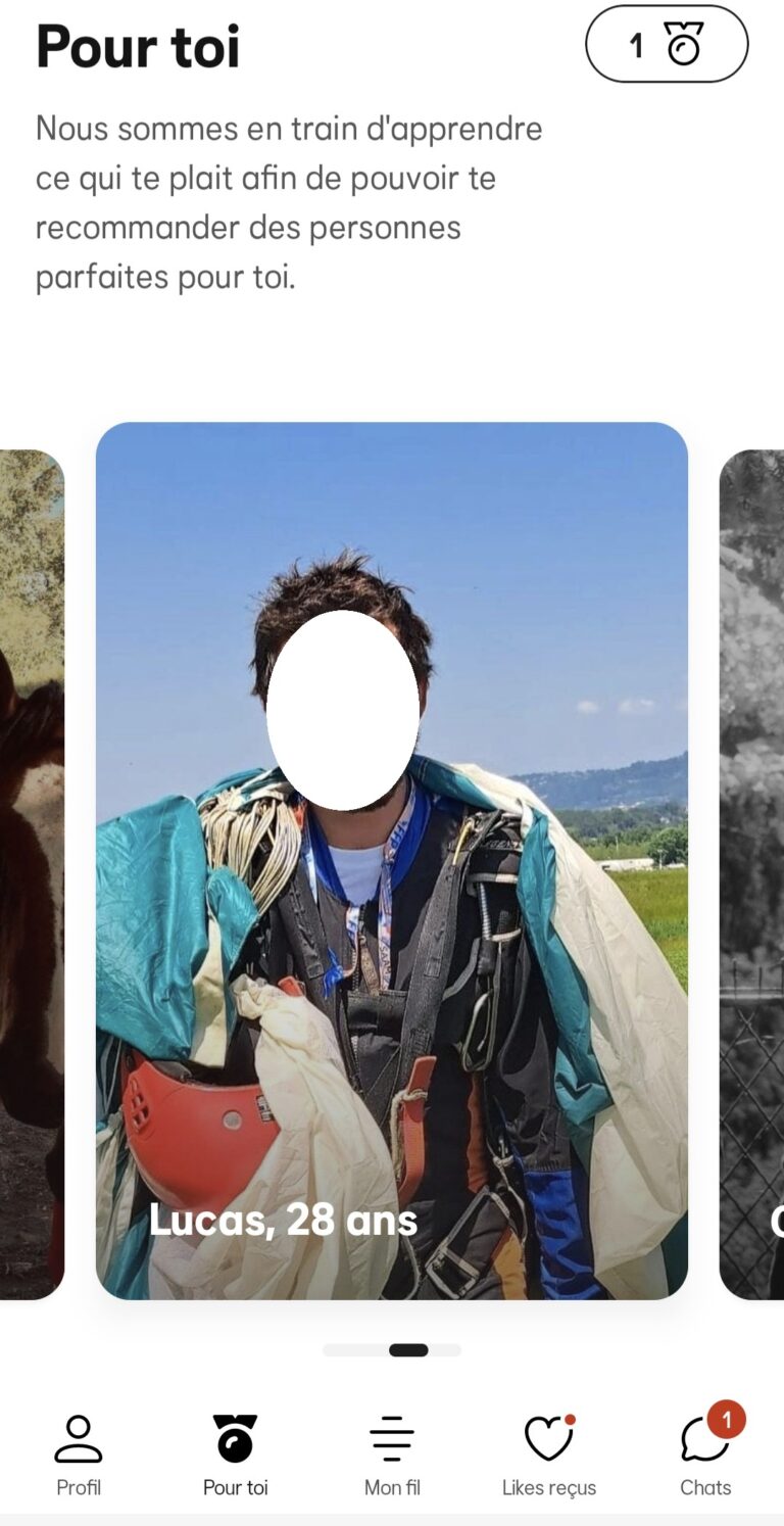 Chaque jour, Bumble vous propose une sélection personnalisée de profils