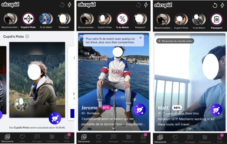 OkCupid vous donne accès à des fonctionnalités de recherche ciblées pour simplifier votre découverte des profils